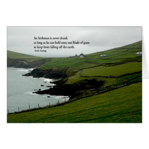 Irisches Sprichwort über das Trinken