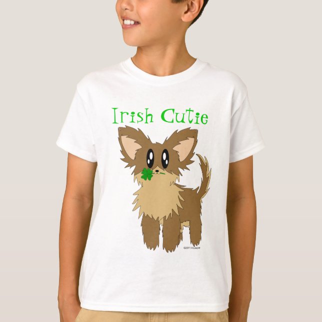 Irisches Süsse-Welpen-Hundet-shirt T-Shirt (Vorderseite)