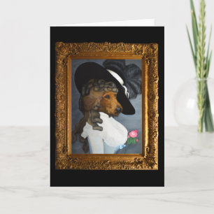 Irisches Terrier "Herzogin" malende Kunst Karte