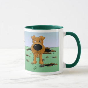 Irisches Terrier (irische Terrier), das ich jage Tasse