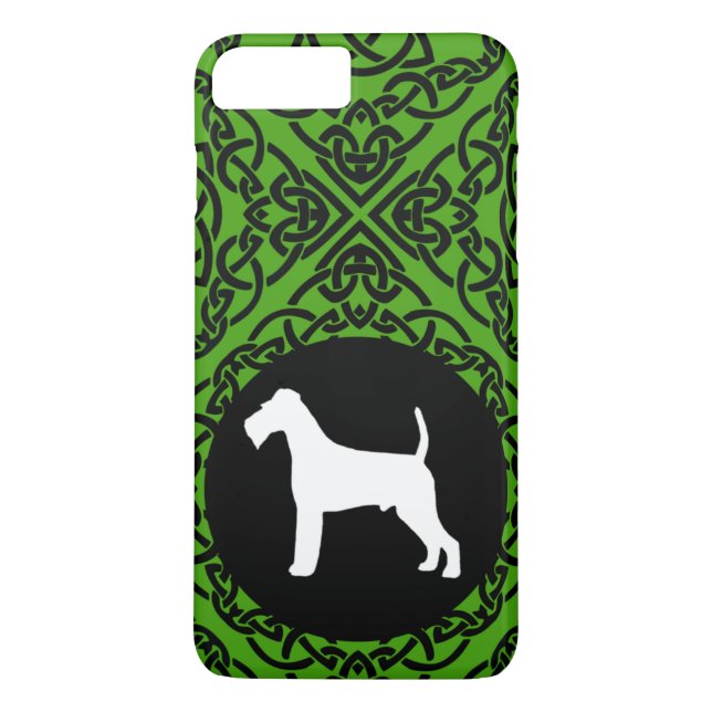 Irisches Terrier mit keltischem Knoten-Entwurf Case-Mate iPhone Hülle (Rückseite)