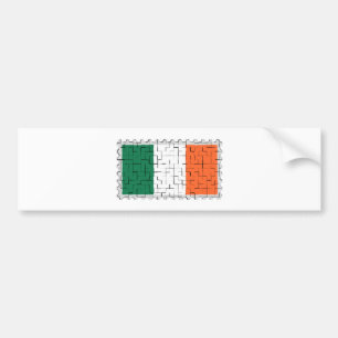 Irisches Tricolour Autoaufkleber