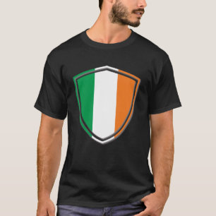 Irisches trifarbenes weißes Wappen Irland T-Shirt