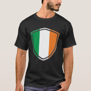 Irisches trifarbenes weißes Wappen Irland T-Shirt