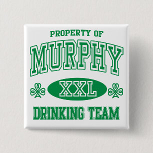 Irisches trinkendes Team Murphys Button