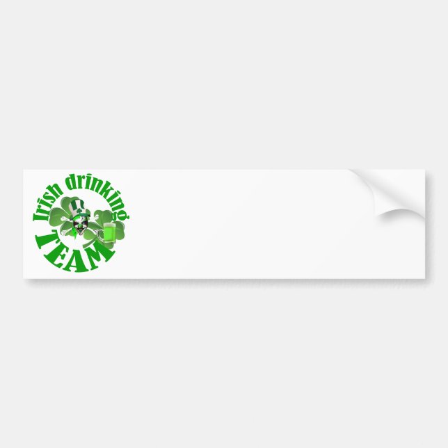 irisches Trinkteam Autoaufkleber (Vorne)