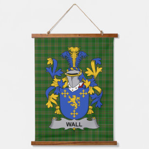 Irisches Wand Wappen Familienwappen Wandteppich Mit Holzrahmen