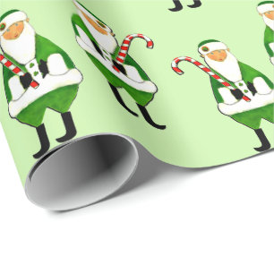 Irisches Weihnachtsgeschenk-Verpackungspapier Geschenkpapier