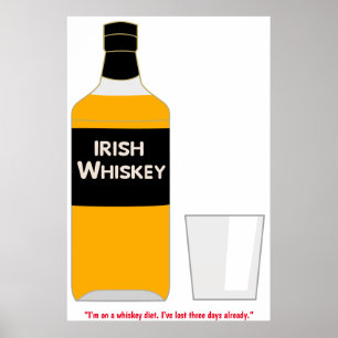 Irisches Whisky-Plakat Poster