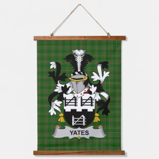 Irisches Yeates Wappen Familienwappen Wandteppich Mit Holzrahmen
