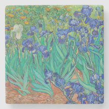 "IRISES 1889" VON VINCENT Van Gogh STONE UNTERSETZ