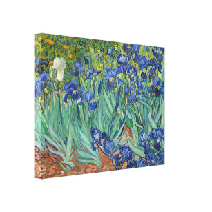 Irises by Van Gogh Wrapped Canvas Leinwanddruck