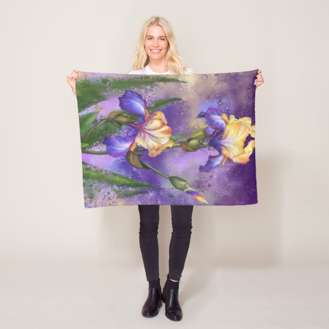 Irises Fleece Blanket (Beispiel)