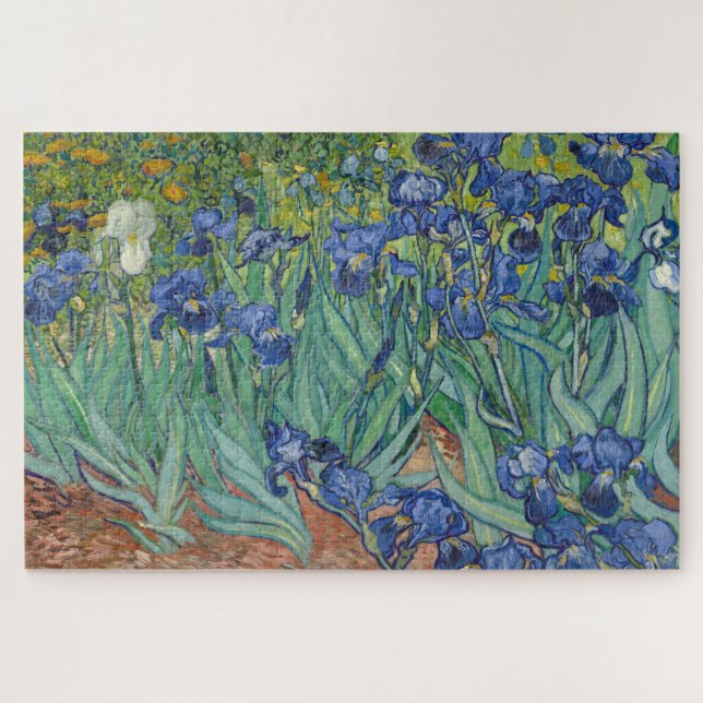 Irises, Floral Oil Painting, Vincent Van Gogh (Horizontal)