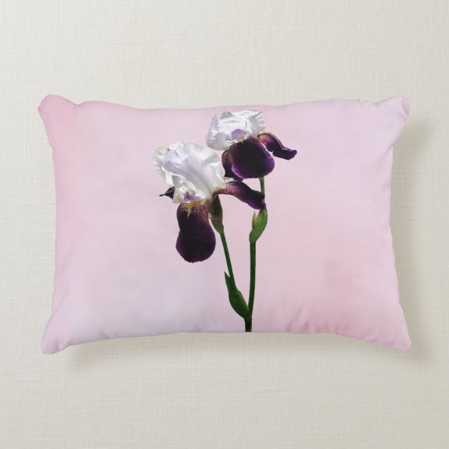 Irises in Love Dekokissen (Vorderseite)