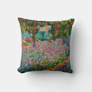 Irises Monet Garden Giverny Blume Kissen