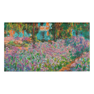 Irises Monet Garden Giverny Blume Namenschild