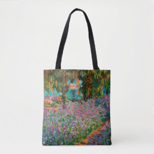 Irises Monet Garden Giverny Blume Tasche