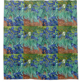 Irises Vincent van Gogh Blume Kunstmalerei Duschvorhang