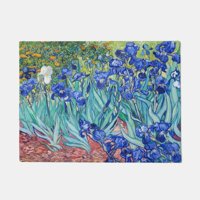 Irises Vincent van Gogh Fußmatte (Vorderseite)