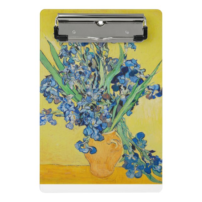 Irises Vincent van Gogh Mini Klemmbrett (Vorderseite)