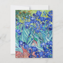 Irises Vincent van Gogh RSVP Karte