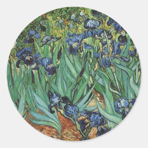 Irises Vincent van Gogh Runder Aufkleber
