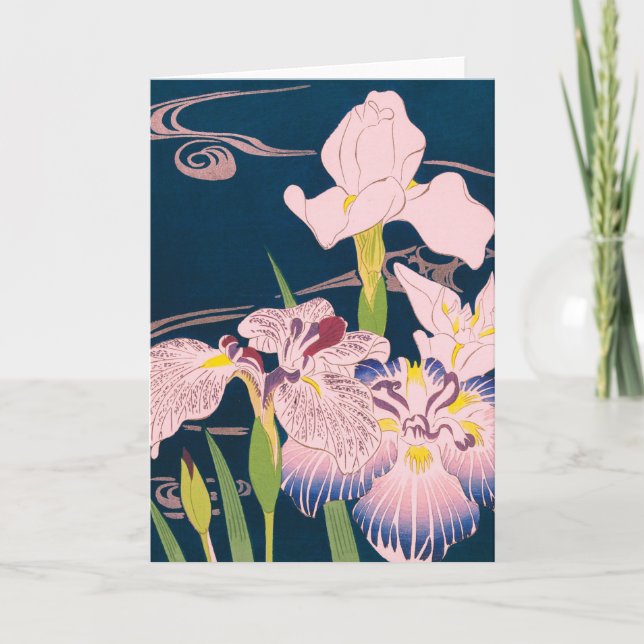 IRISES VON KOGYO TSUKIOKA DANKESKARTE (Vorderseite)