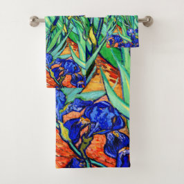 Irises von Vincent Van Gogh Badhandtuch Set