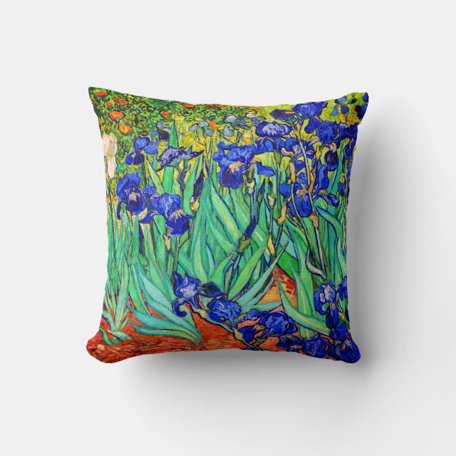 Irises von Vincent Van Gogh Kissen (Vorderseite)