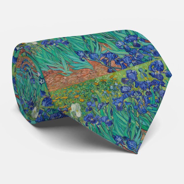 Irises von Vincent Van Gogh Krawatte (Gerollt)