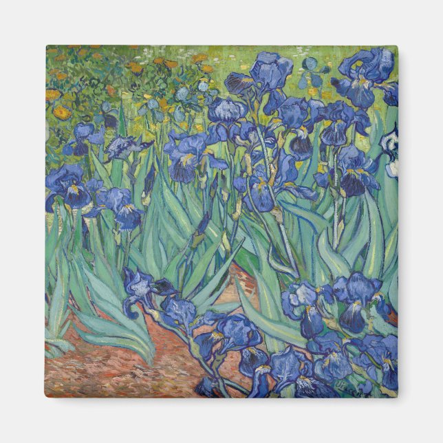 Irises von Vincent Van Gogh Magnet (Vorne)