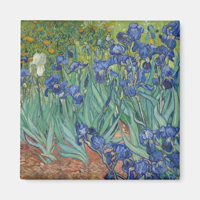 Irises von Vincent Van Gogh Magnet (Vorne)