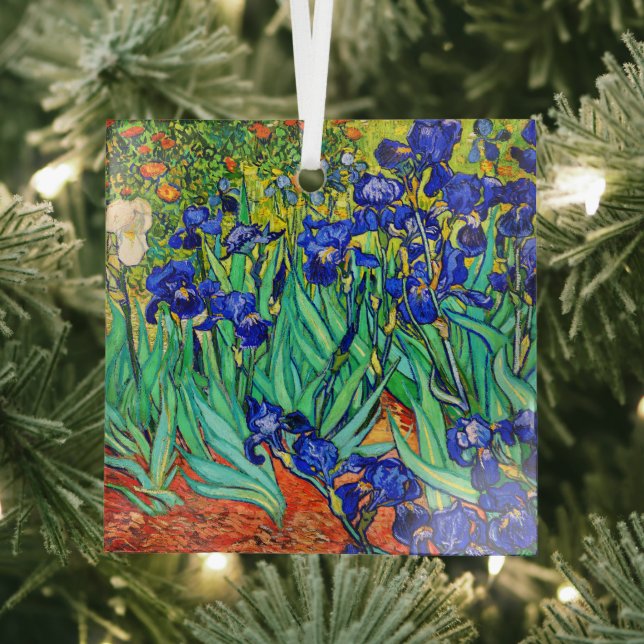 Irises von Vincent Van Gogh Ornament Aus Glas (Insitu)