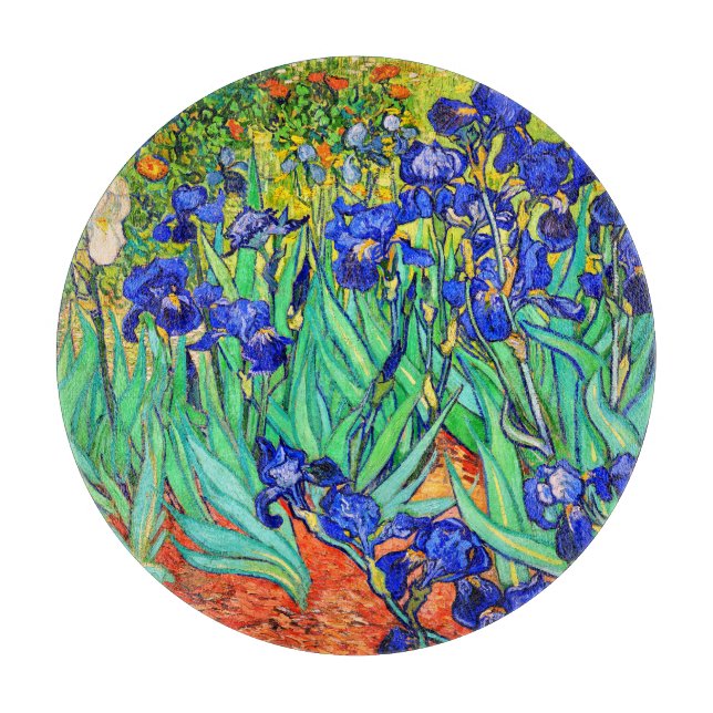 Irises von Vincent Van Gogh Schneidebrett (Vorderseite)