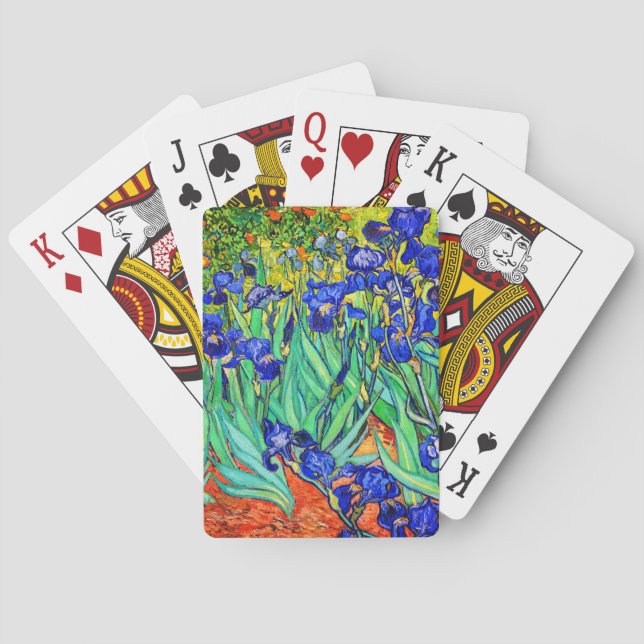 Irises von Vincent Van Gogh Spielkarten (Rückseite)