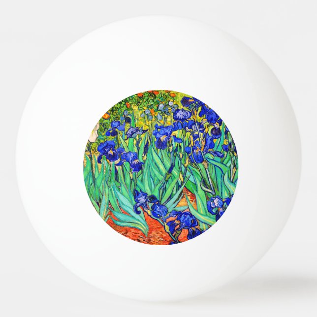 Irises von Vincent Van Gogh Tischtennisball (Vorderseite)