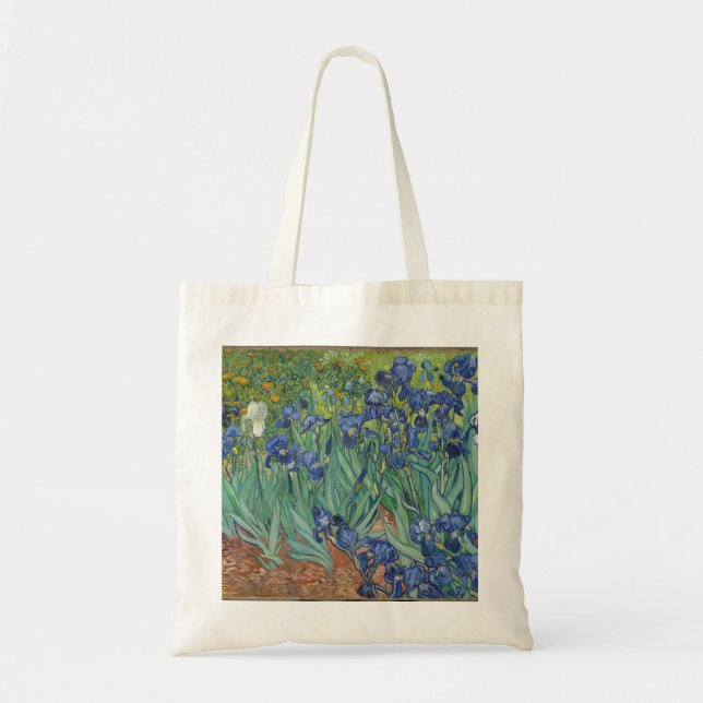 Irises von Vincent Van Gogh Tragetasche (Vorne)