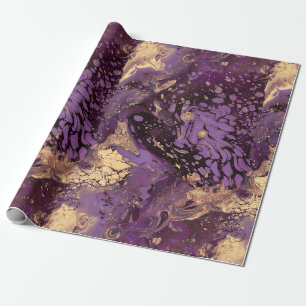 Irisgoldfarben wirbeln: geschenkpapier