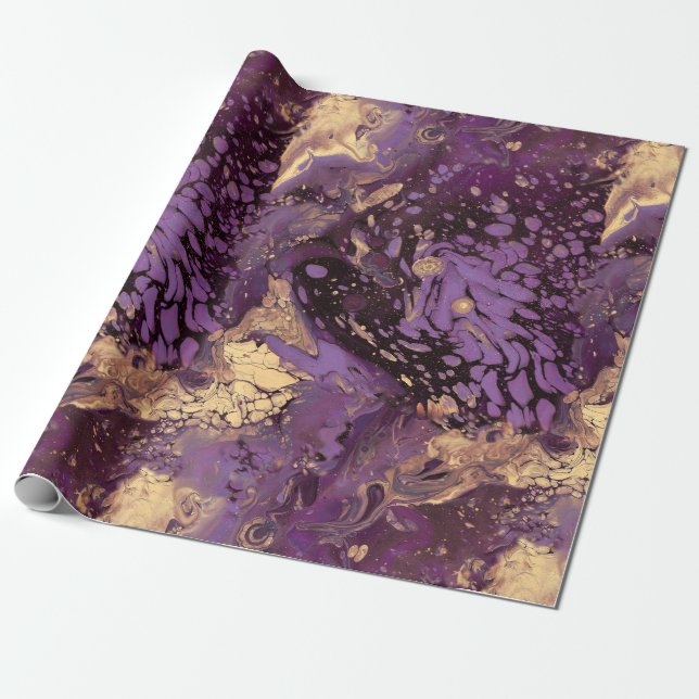 Irisgoldfarben wirbeln: geschenkpapier (Ungerollt)