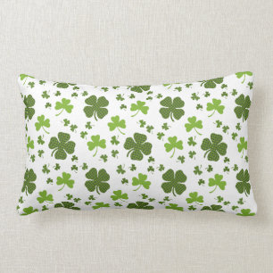 Irish 4 Leaf Clover Lumbar Kissen