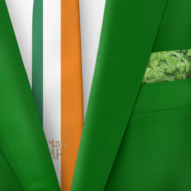 Irish AF Ireland Flag Narrow Striping Krawatte (Von Creator hochgeladen)