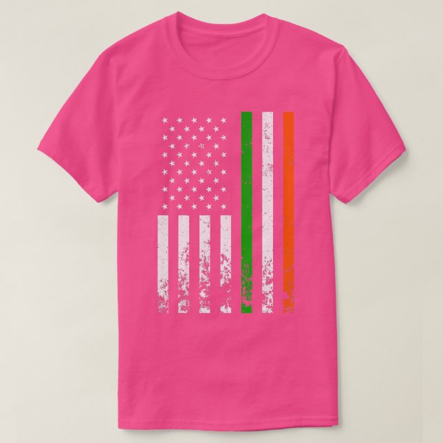 Irish American Flag Ireland Flag ST PATRICKS DAG T-Shirt (Design vorne)