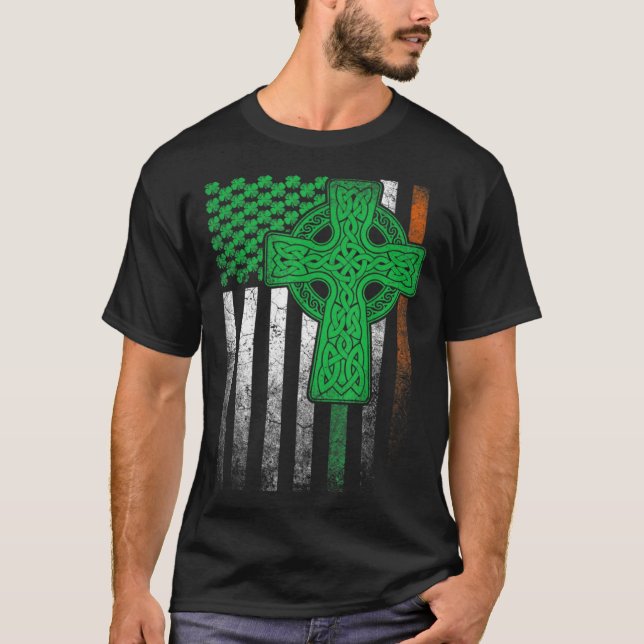 Irish American Flag Ireland Flag ST PATRICKS DAY C T-Shirt (Vorderseite)