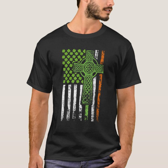 Irish American Flag Ireland Flag St Patricks Day S T-Shirt (Vorderseite)