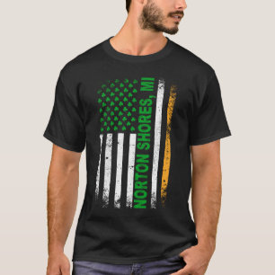 Irish American Flag Norton Shores, MI T-Shirt