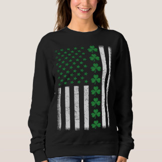 Irish American Flag St Patrick s Day Sweatshirt