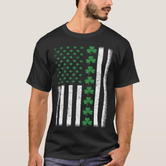 Irish American Flag St Patrick s Day T-Shirt