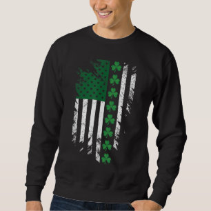 Irish American Flag St. Patrick's Day Sweatshirt