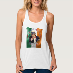 Irish American Onkel Sam Feier Shindig Tank Top